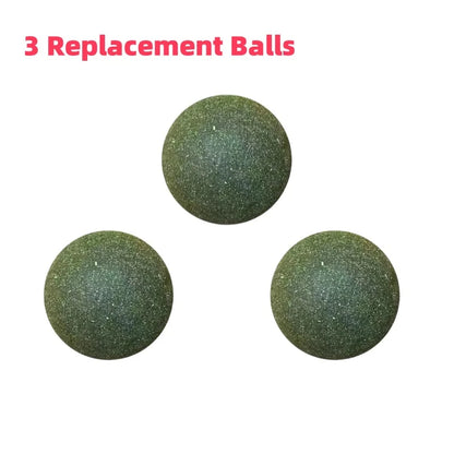 Rotating Catnip Ball Cat Toy Wall-Mounted Self-Playing Cat Teaser Boredom Relief Molar Biscuit Licking Toy Interactive Supplies