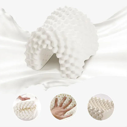 100% Latex Pillow, Ergonomics Memory Pillows Cervical Spine Massage Pillow Core Home Hotel Pillow