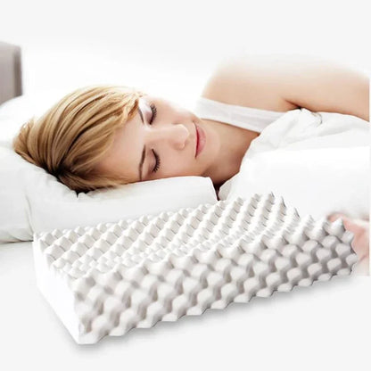 100% Latex Pillow, Ergonomics Memory Pillows Cervical Spine Massage Pillow Core Home Hotel Pillow