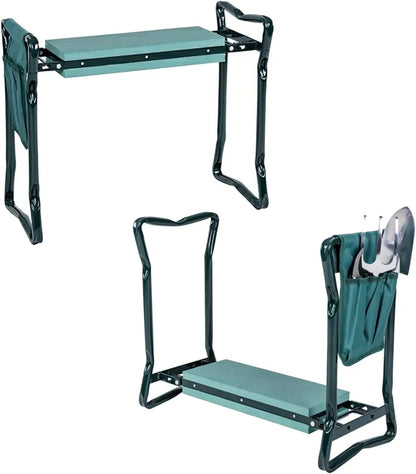 Garden Kneeler Folding Garden Seat with Thicken Widen Soft Kneeling Pad Heavy Duty Multi-Use Gardener Stool Knee Gardening Bench